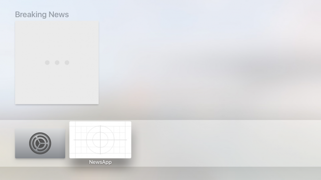 sectionedTopShelfOneCell