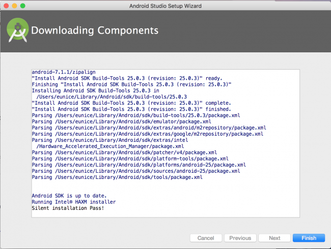 component download complete