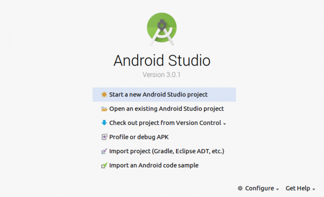 Welcome to Android Studio
