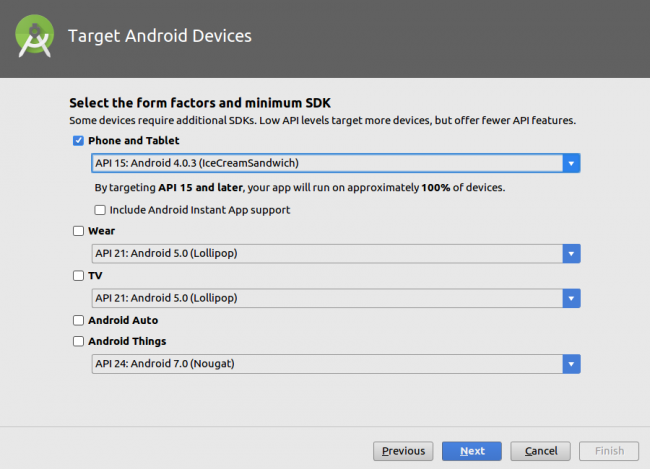 Target Android Devices