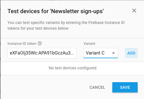 Managing test devices