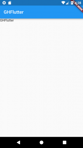 Using GHFlutter Widget