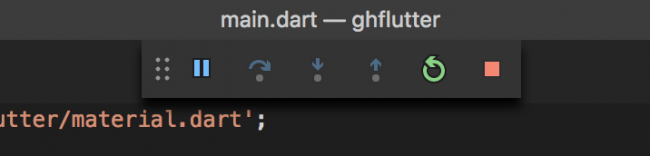 The VS Code toolbar