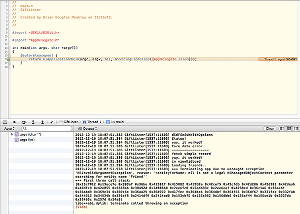 Intermediate Debugging with Xcode 4.5 | kodeco.com, the new ...