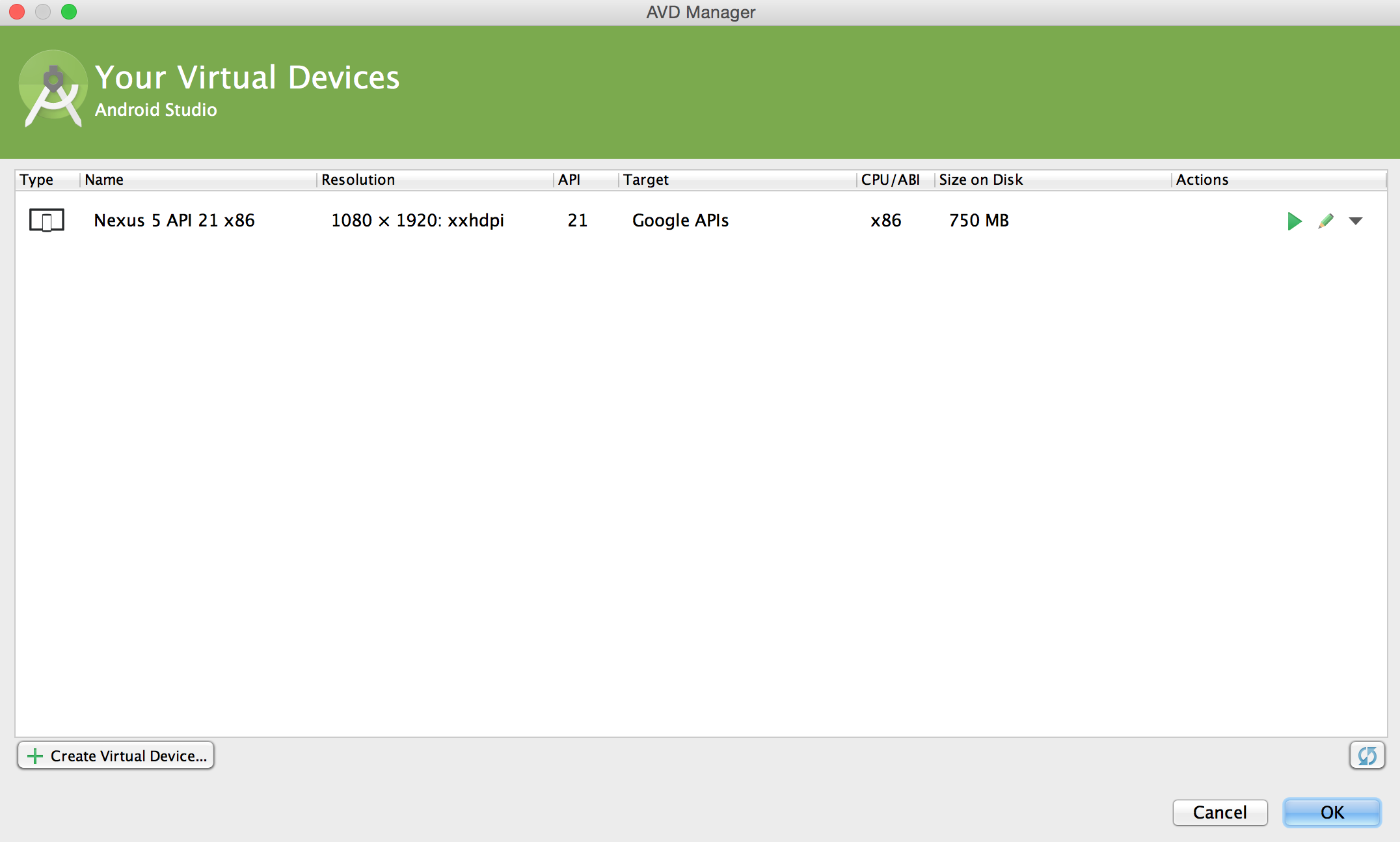 avd manager download