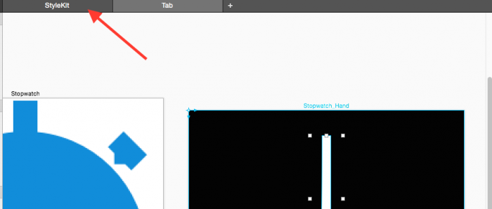 PaintCode StyleKit tab