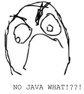 No Java, What?