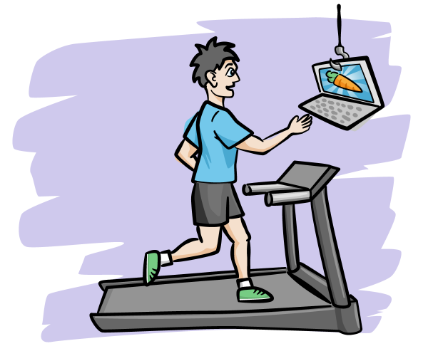 developer on a treadmill