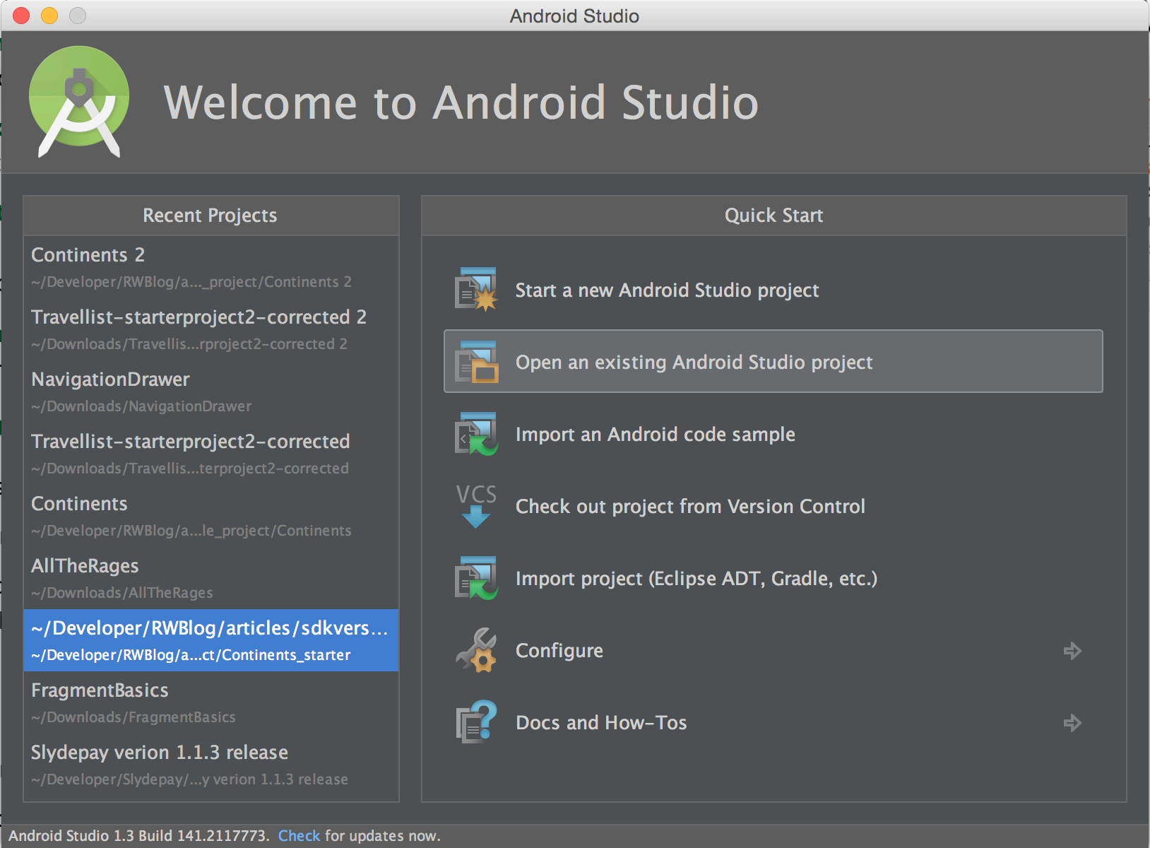 android studio download sdk