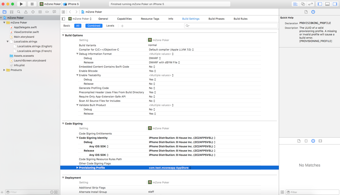 Xcode poker tutorial