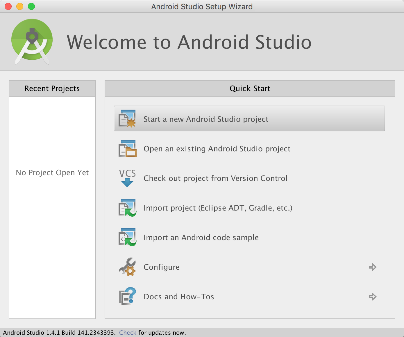 update android studio