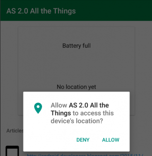 Location permissions