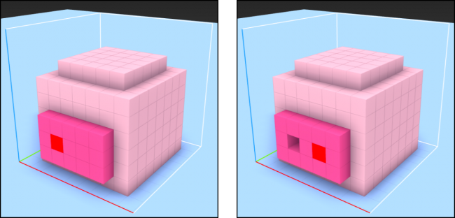 magicavoxel paint all sides