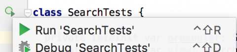 Run SearchTests