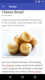 app recipe detail page