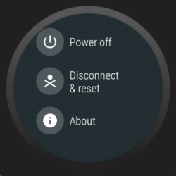 Android Wear settings