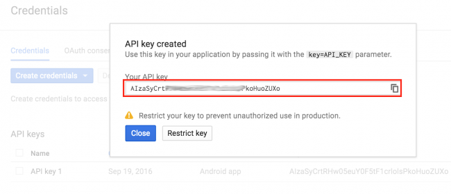 Getting an API Key