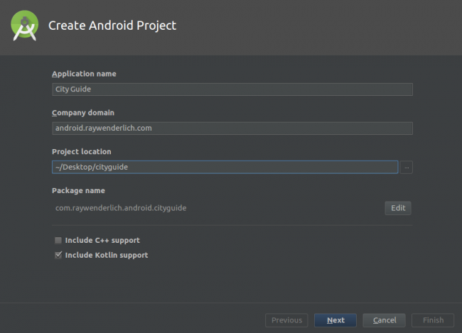 Create Android Project