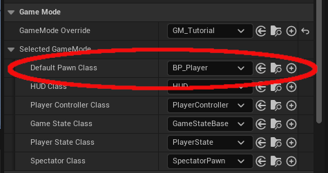 Field defining the main character class.