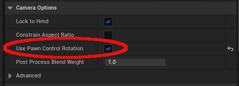 Defining the gun rotation as being the same as the Pawn's.