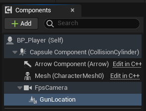 Attaching the gun to the FPS Camera.