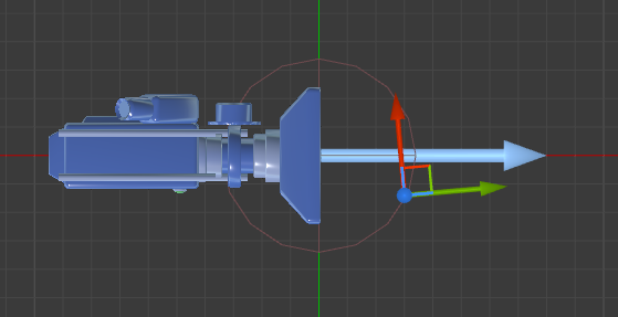 Adjusting the rotation of the gun relative to the camera.