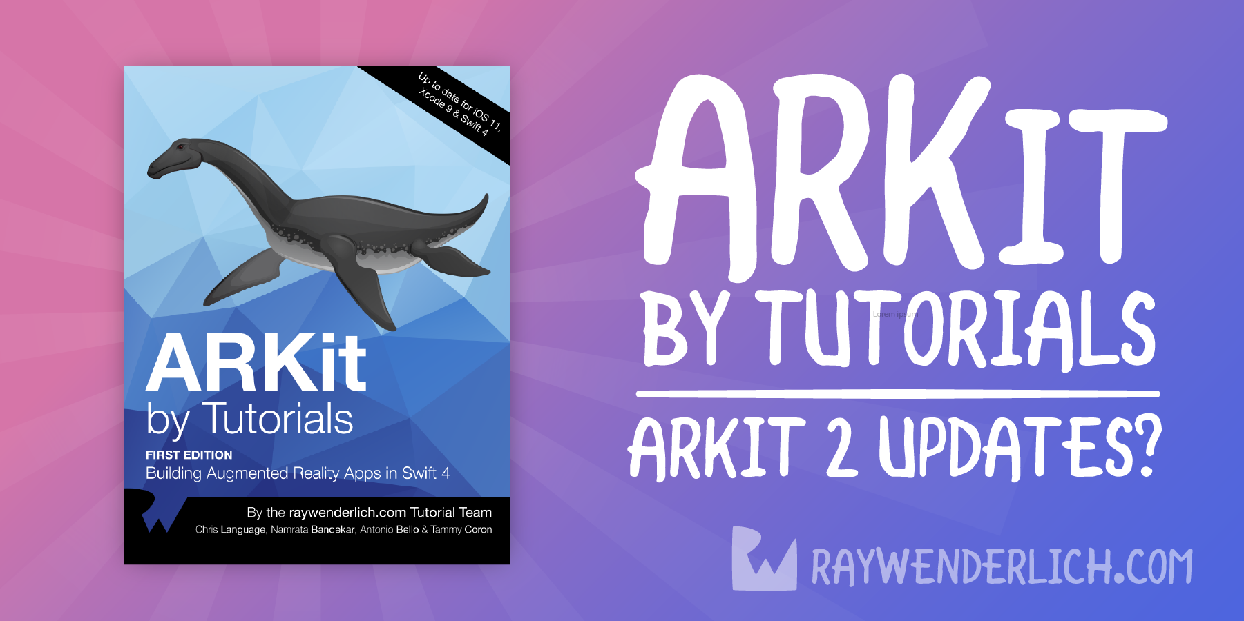 Arkit By Tutorials Upcoming Changes For Arkit 2 Kodeco Arkit By Tutorials Upcoming Changes For Arkit 2 Kodeco