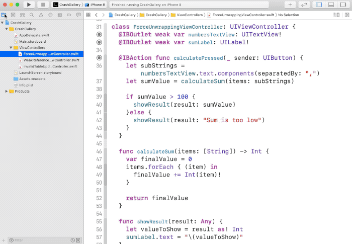 Setting breakpoints in your code