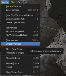 smooth out the vertices