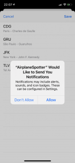 iOS's Notification prompt