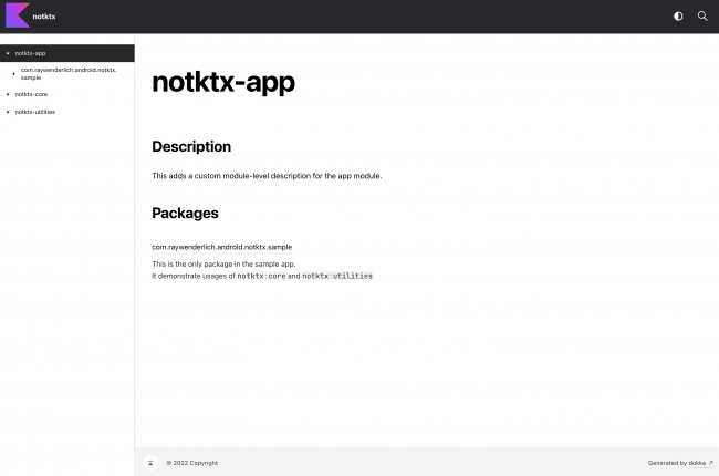 Dokka custom module documentation