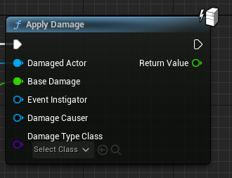 The Apply Damage node.